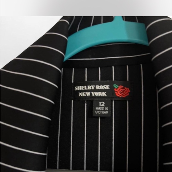 New York & Company Black Striped Blazer - Picture 2 of 5